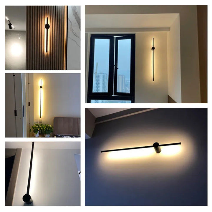 Lisslune | NordicRod – Minimalist Wall Lamp with Plug for Chic Interiors