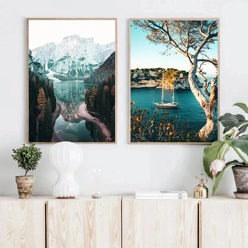Lisslune | from a picturesque forest lake on canvas