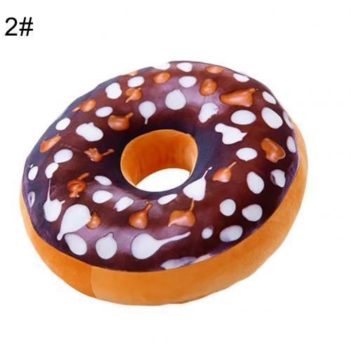 Lisslune | Delightful 12-piece 3D donut plush cushion collection for cozy comfort