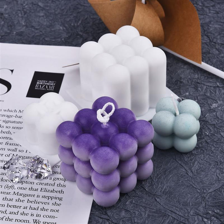 Lisslune | Serene Soy Candle Making Kit with 3D Cube Mold for Aromatherapy