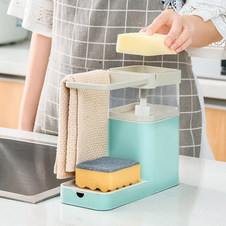 Lisslune | Kitchen Cloth Hanger Soap Dispenser