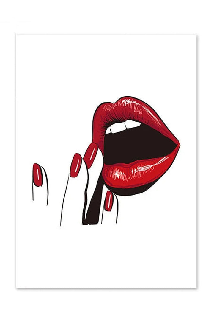 Lisslune | Lip Canvas Poster