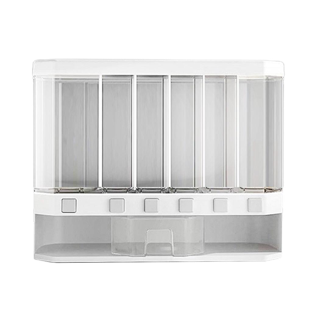 Lisslune | 6-Slot Wall-Mounted Food Storage Solution