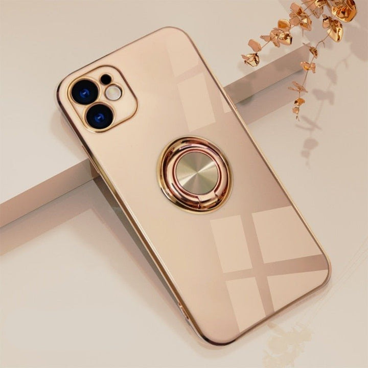 Lisslune | iPhone Case with Metal Stand Ring