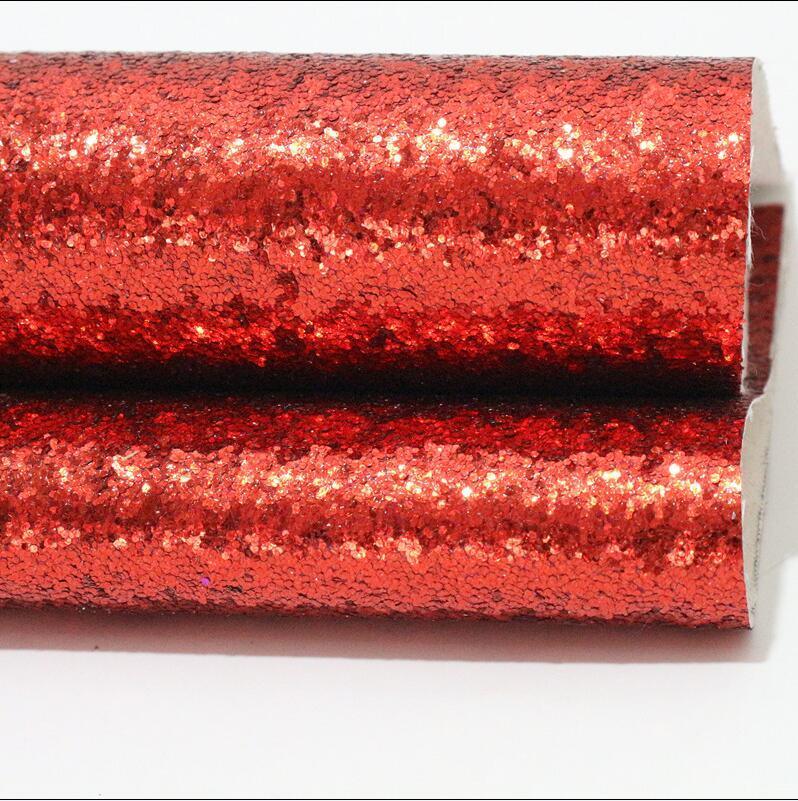 Lisslune | Sparkling Chunky Glitter Synthetic Leather Sheet - Ideal for creative DIY projects