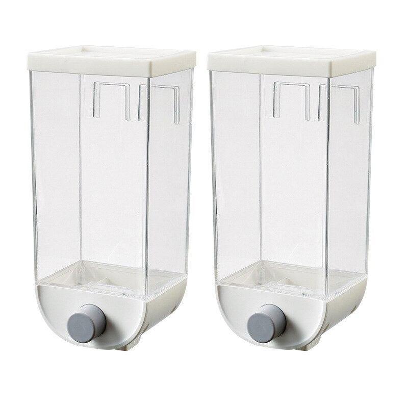 Lisslune | Wall-mounted clear airtight storage container for efficient kitchen utensil organization