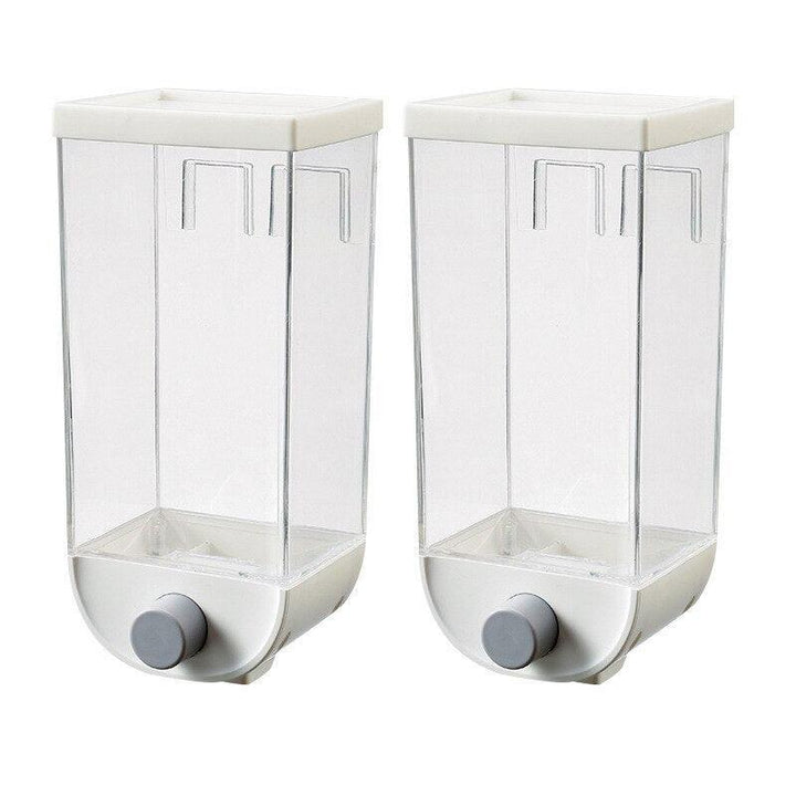 Lisslune | Wall-mounted clear airtight storage container for efficient kitchen utensil organization