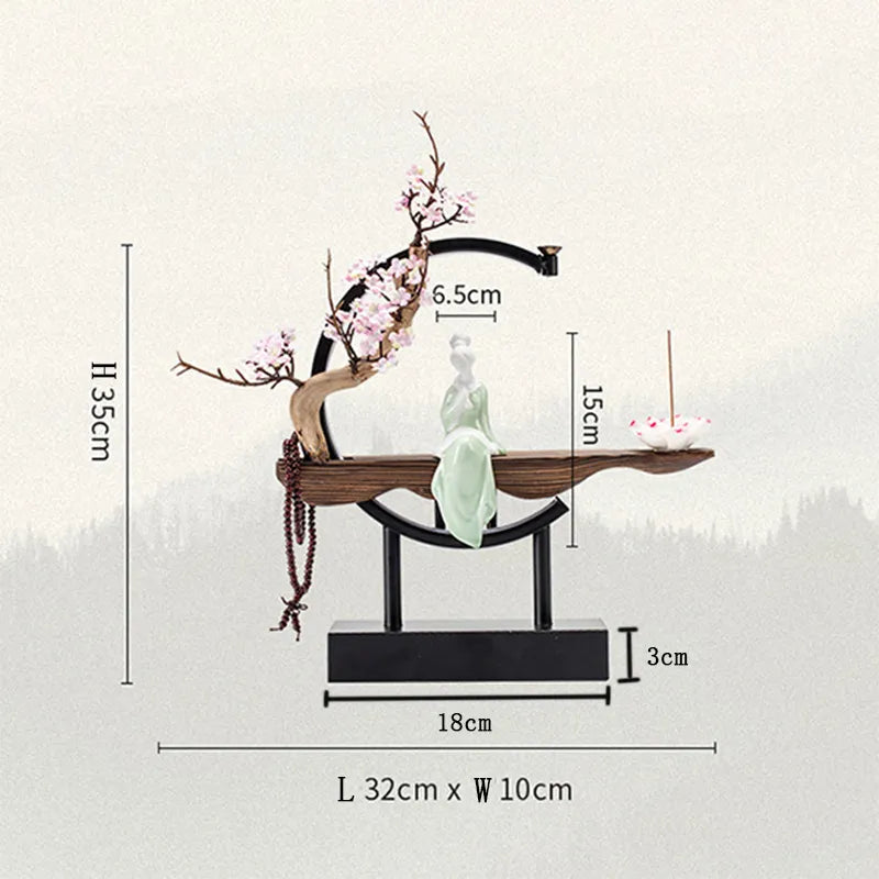 Lisslune | Zen Serenity Waterfall Backflow Incense Burner