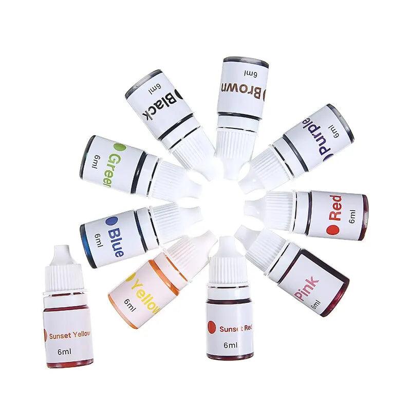 Lisslune | Rainbow 7-Color UV Reactive Craft Stamp Ink for Creative Projects