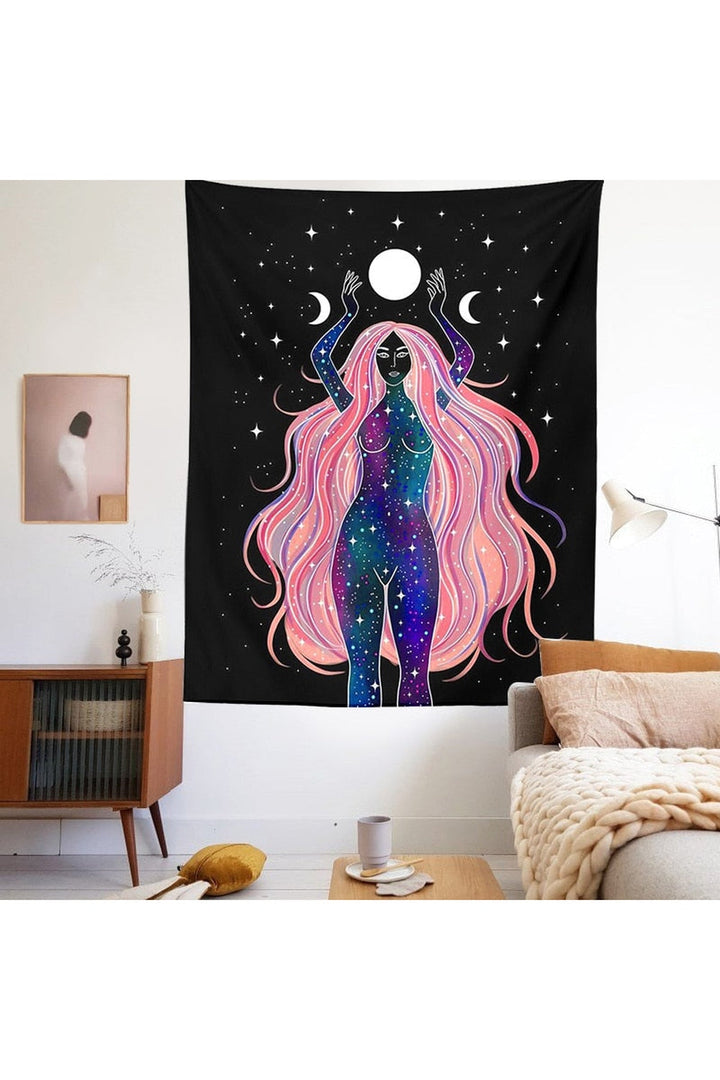 Lisslune | Phase Girl Psychedelic Tapestry