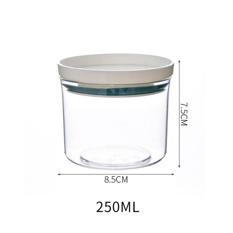Lisslune | Airtight Crystal Clear Storage Jar for Kitchen Organization