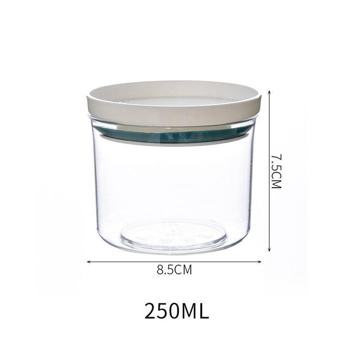 Lisslune | Airtight Crystal Clear Storage Jar for Kitchen Organization
