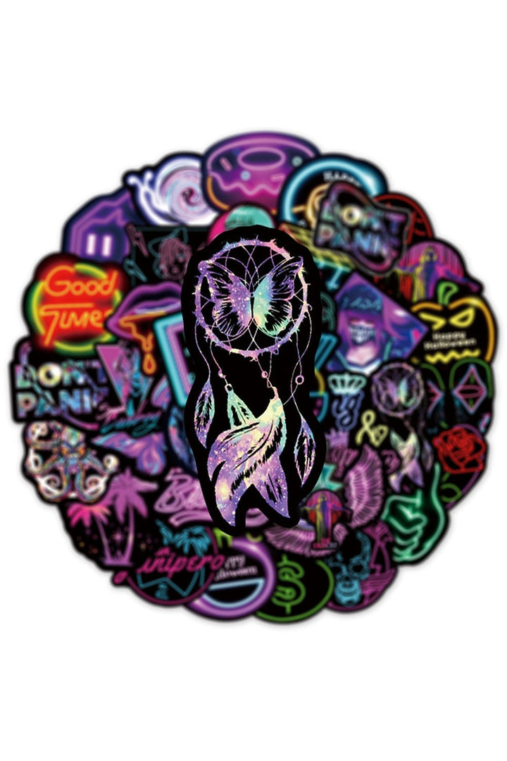 Lisslune | Neon Scrapbooking Sticker