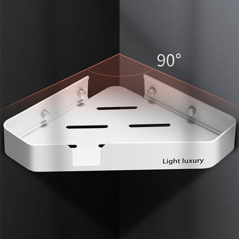 Lisslune | Stylish Rustproof Aluminum Bathroom Caddy with Overlaid Water Drain