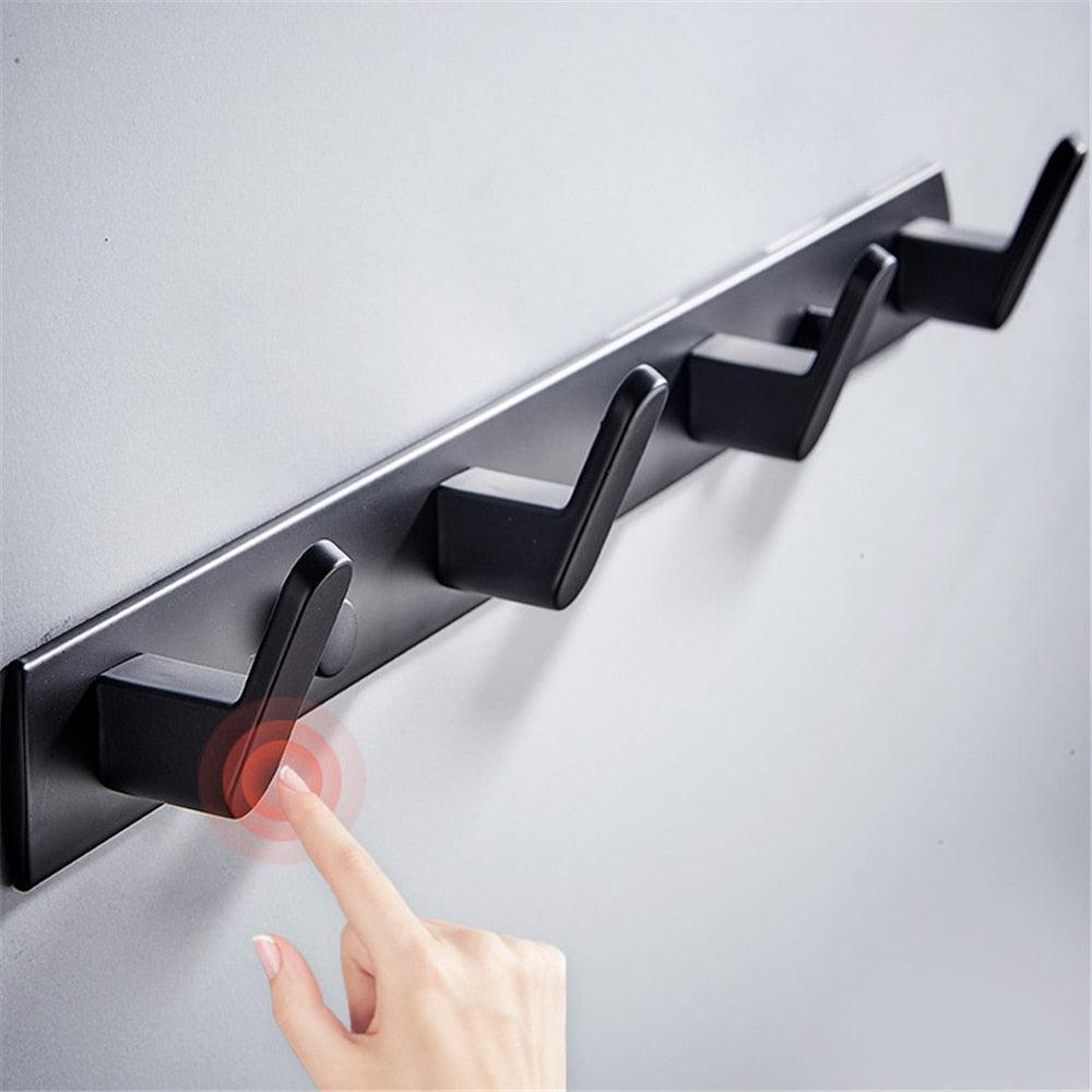 Lisslune | Chic Wall Mounted Storage Organizer with Hooks and Shelf - Slim Home Organization Solution