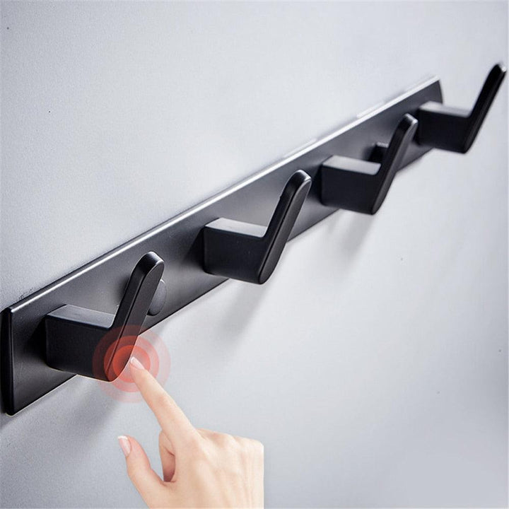 Lisslune | Chic Wall Mounted Storage Organizer with Hooks and Shelf - Slim Home Organization Solution