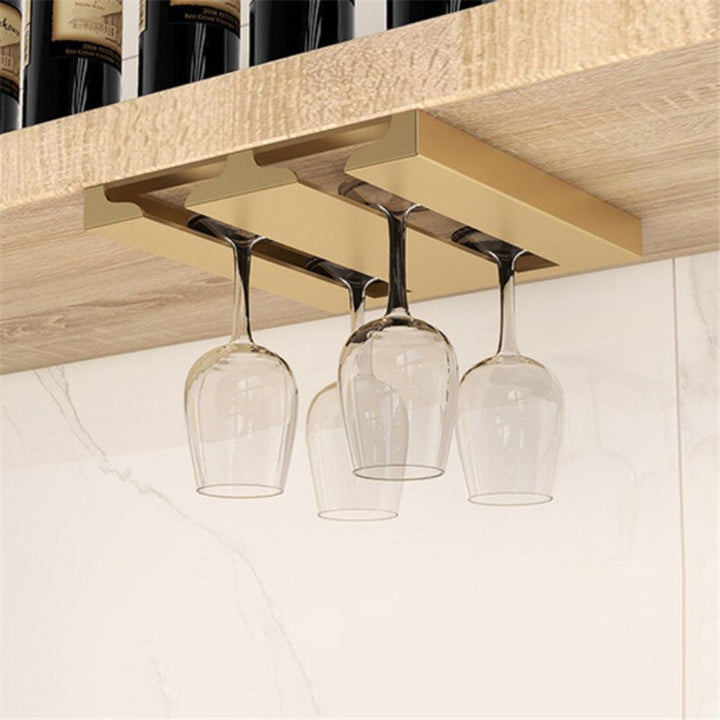 Lisslune | Under Cabinet Glass Organizer Rack