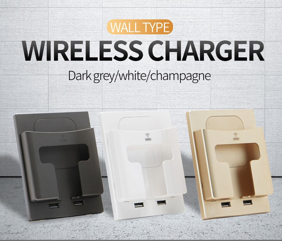 Lisslune | Wall Socket Wireless Phone Charger Holder