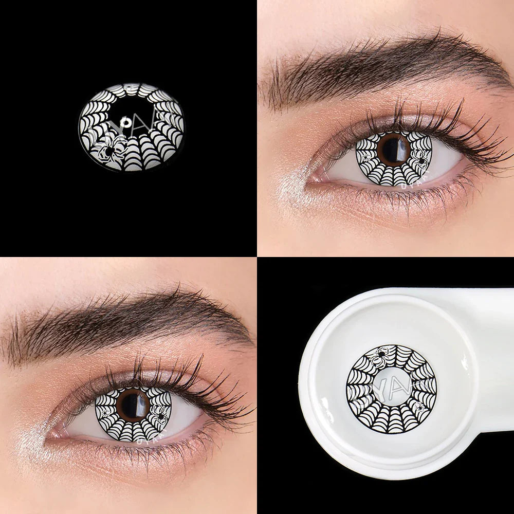 Rynx | 1 Pair Pink Lenses Anime Accessories Colored Contact Lenses Anime Lenses Spider Lenses Purple Lenses Cosplay Lenses