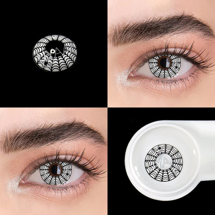Rynx | 1 Pair Pink Lenses Anime Accessories Colored Contact Lenses Anime Lenses Spider Lenses Purple Lenses Cosplay Lenses