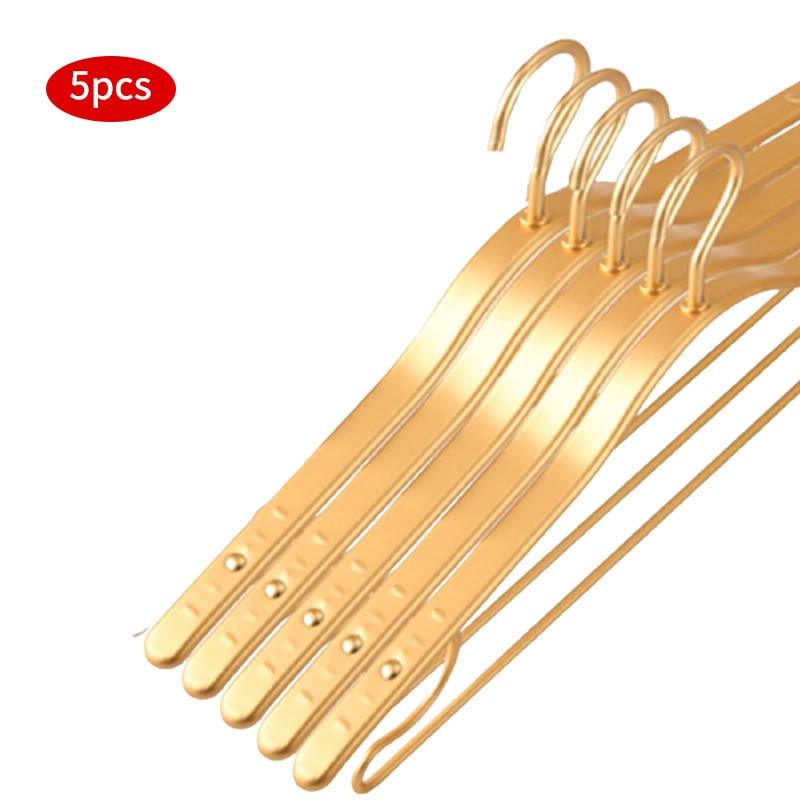 Lisslune | Stylish eco-friendly aluminum alloy non-slip hangers - 5-pack for premium dress management