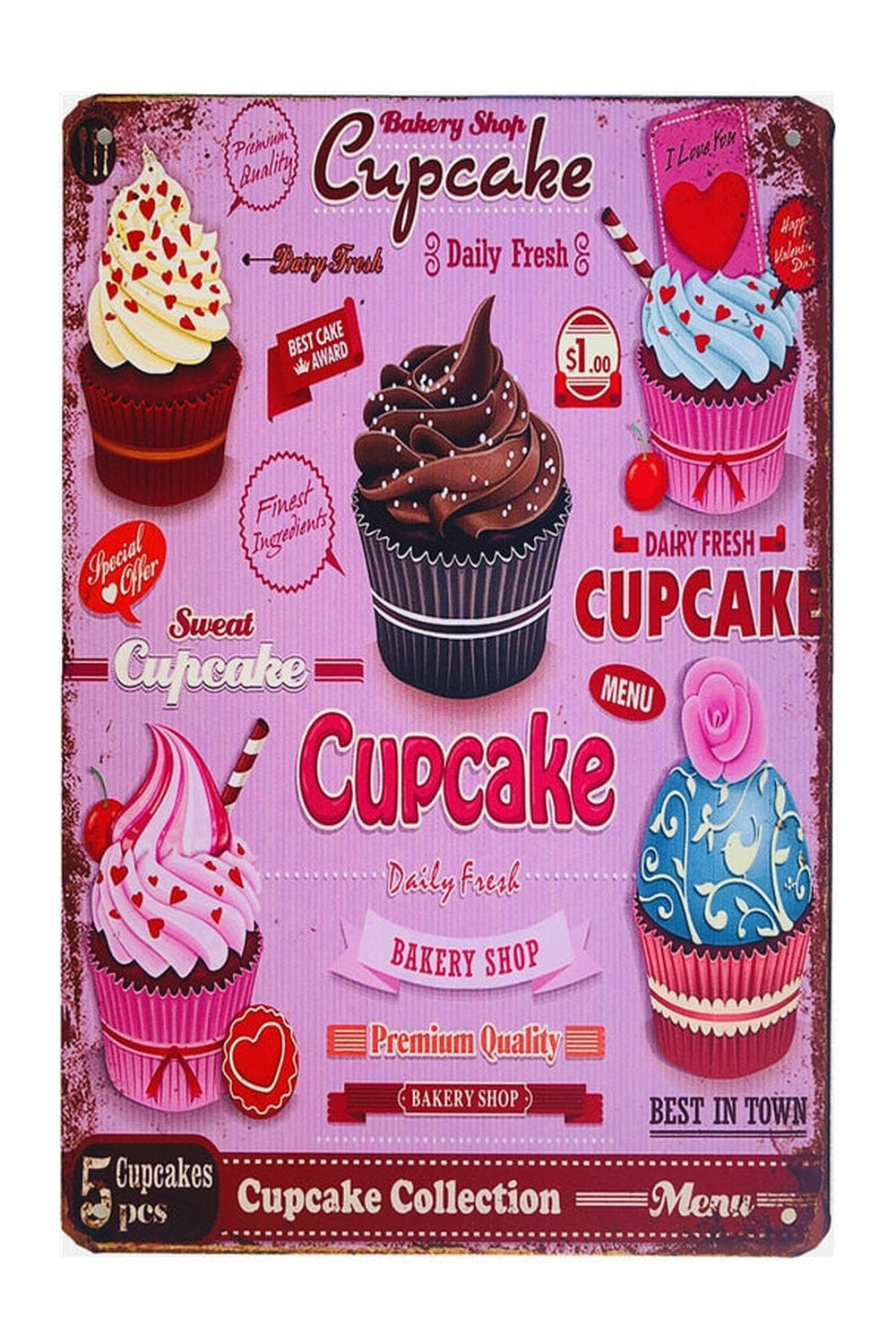 Lisslune | Food Theme Metal Poster