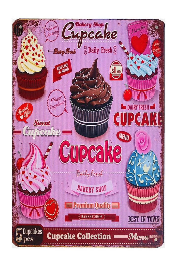 Lisslune | Food Theme Metal Poster