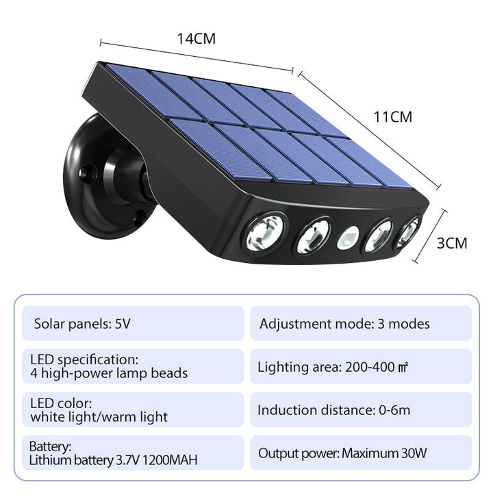 Lisslune | LED Solar Motion Sensor Outdoor Light