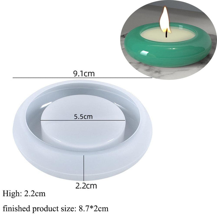 Lisslune | Round Silicone Molds for Creative Candle Holders and Stylish Plant Pots: Elevate Your Home Decor Projects
