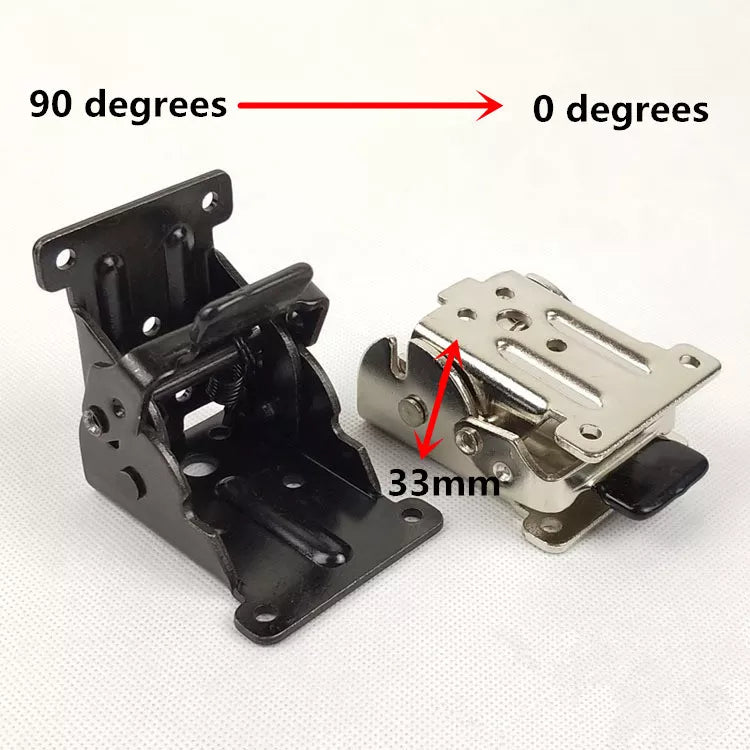 Lisslune | 2Pcs Foldable Self-Locking Hinges