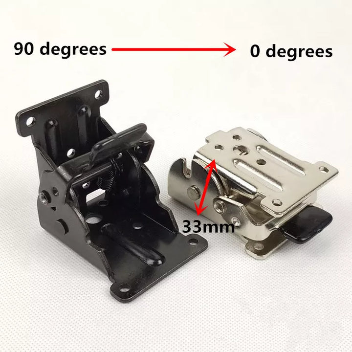 Lisslune | 2Pcs Foldable Self-Locking Hinges
