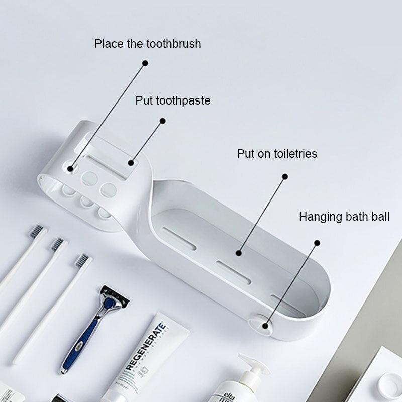 Lisslune | S-shaped space-saving shower storage rack: Waterproof bathroom organizer