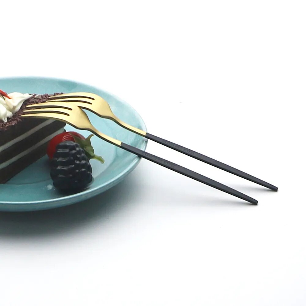 Lisslune | High-Quality Stainless Steel Cutlery Set for 6 People - Elegant Cutlery Collection