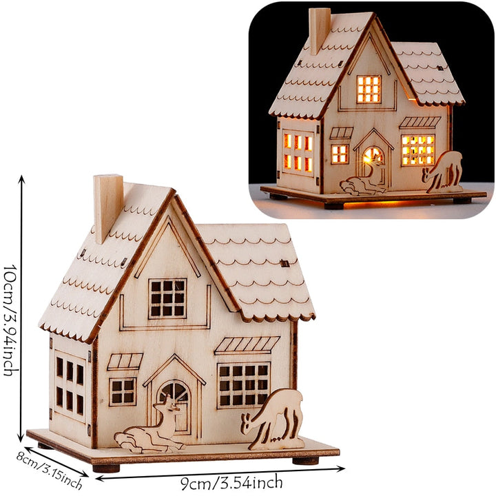 Lisslune | DIY Wooden Hanging House Decor Glowing Lamp