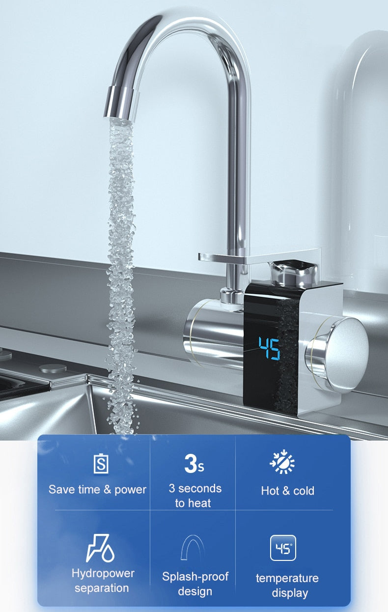 Lisslune | Smart Display Heating Kitchen Faucet