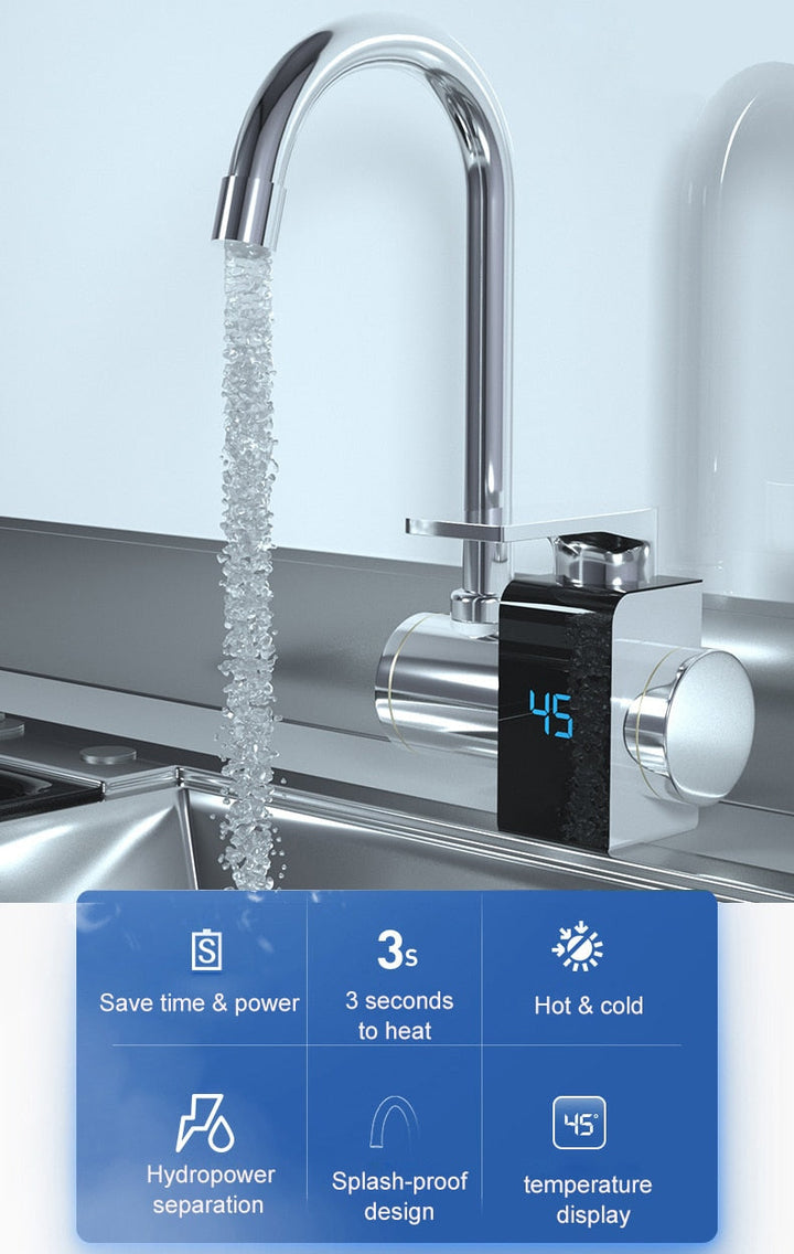 Lisslune | Smart Display Heating Kitchen Faucet