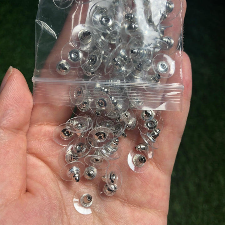 Lisslune | 500 Rubber Earring Back Stoppers: Essential Materials for Comfortable and Secure Jewelry Creations