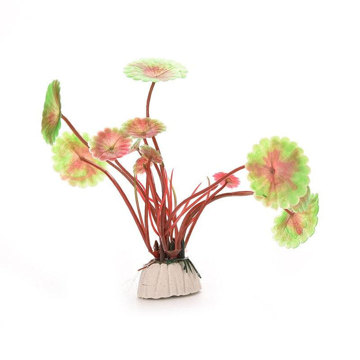 Lisslune | Vibrant Aquatic Plant Decoration Set with stable weighted base for thriving aquariums