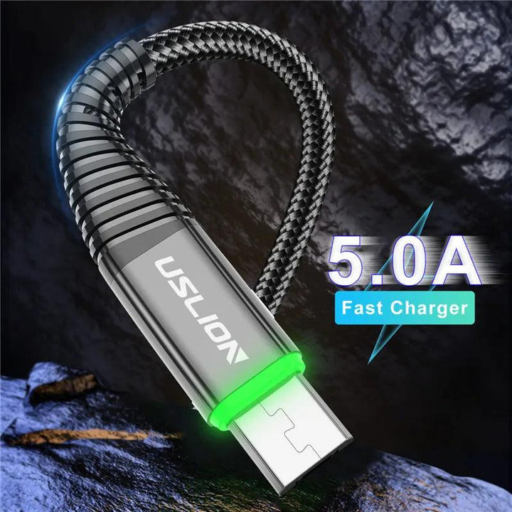 Lisslune | Lightning Speed 5A LED Micro USB Charging Cable - Stylish Data Synchronization with Illuminated Features