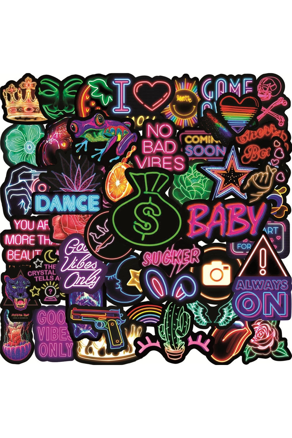 Lisslune | Style Neon Scrapbooking Sticker