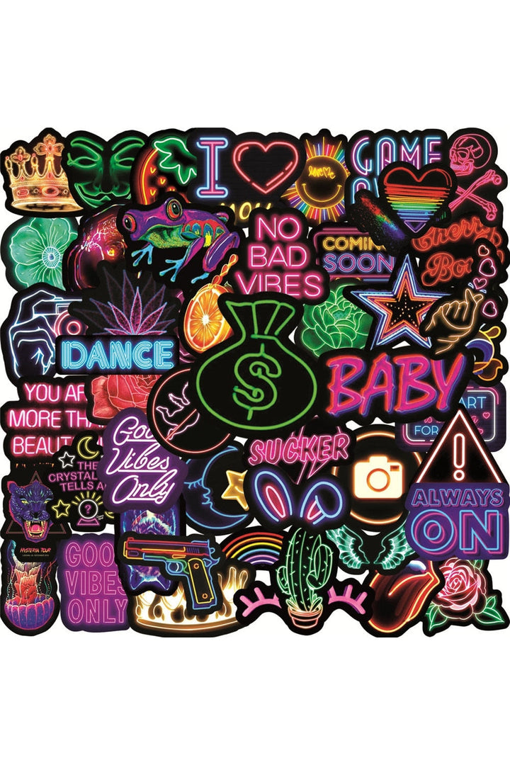 Lisslune | Style Neon Scrapbooking Sticker