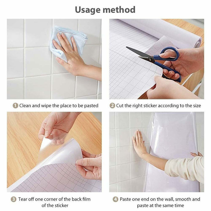 Lisslune | Splash Proof Transparent Wall Protector Sticker