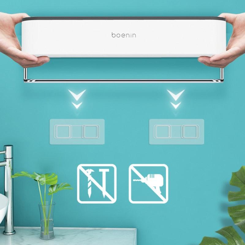 Lisslune | Slim space-saving wall shelf for bathroom accessories