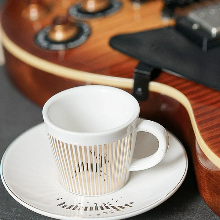 Lisslune | Creative dynamic SLR cup Leopard anamorphic zebra cup Luycho coffee tea cup set with coaster 90ml-225ml