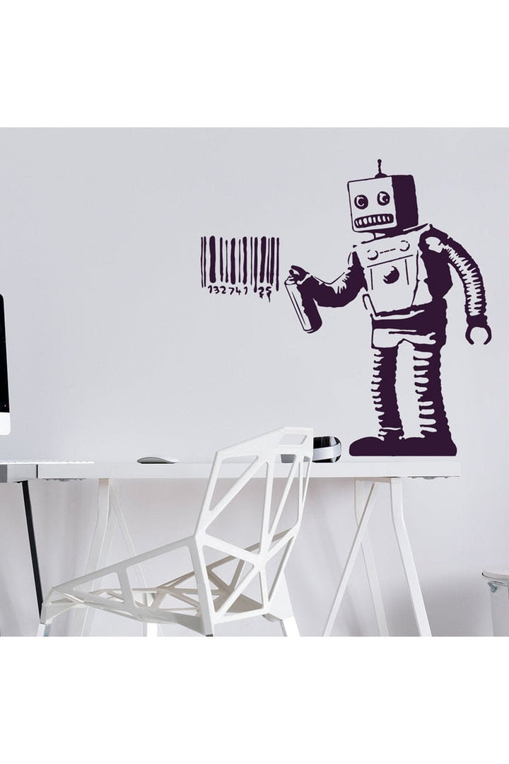 Lisslune | Graffiti Robot Wall Sticker