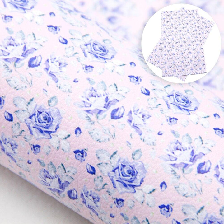 Lisslune | Floral Elegance Synthetic Leather Creative Sheets