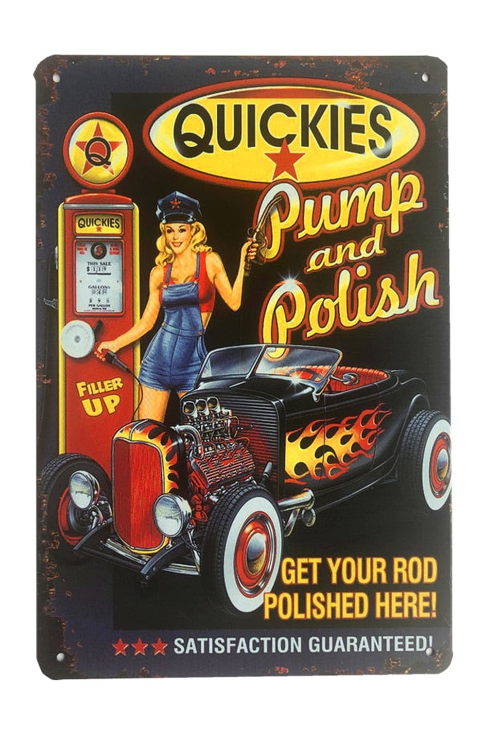 Lisslune | Service Girl Vintage Poster