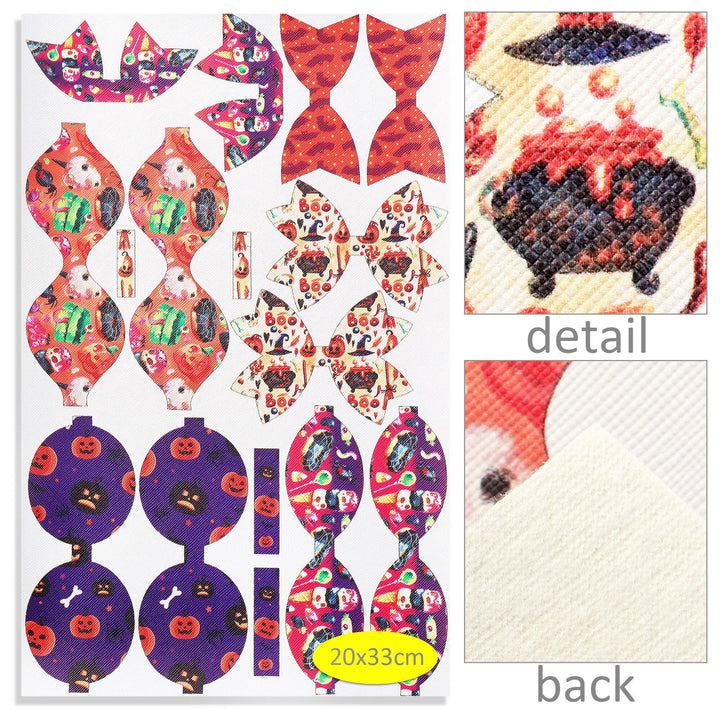 Lisslune | Spooky Season Cartoon Leather DIY Craft Kit: Creative Project Bundle