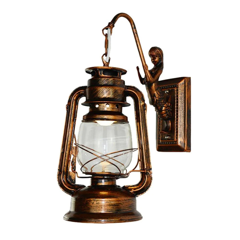 Lisslune | Retro Antique Copper Wall Lantern Sconces - Add Timeless Elegance to Your Home