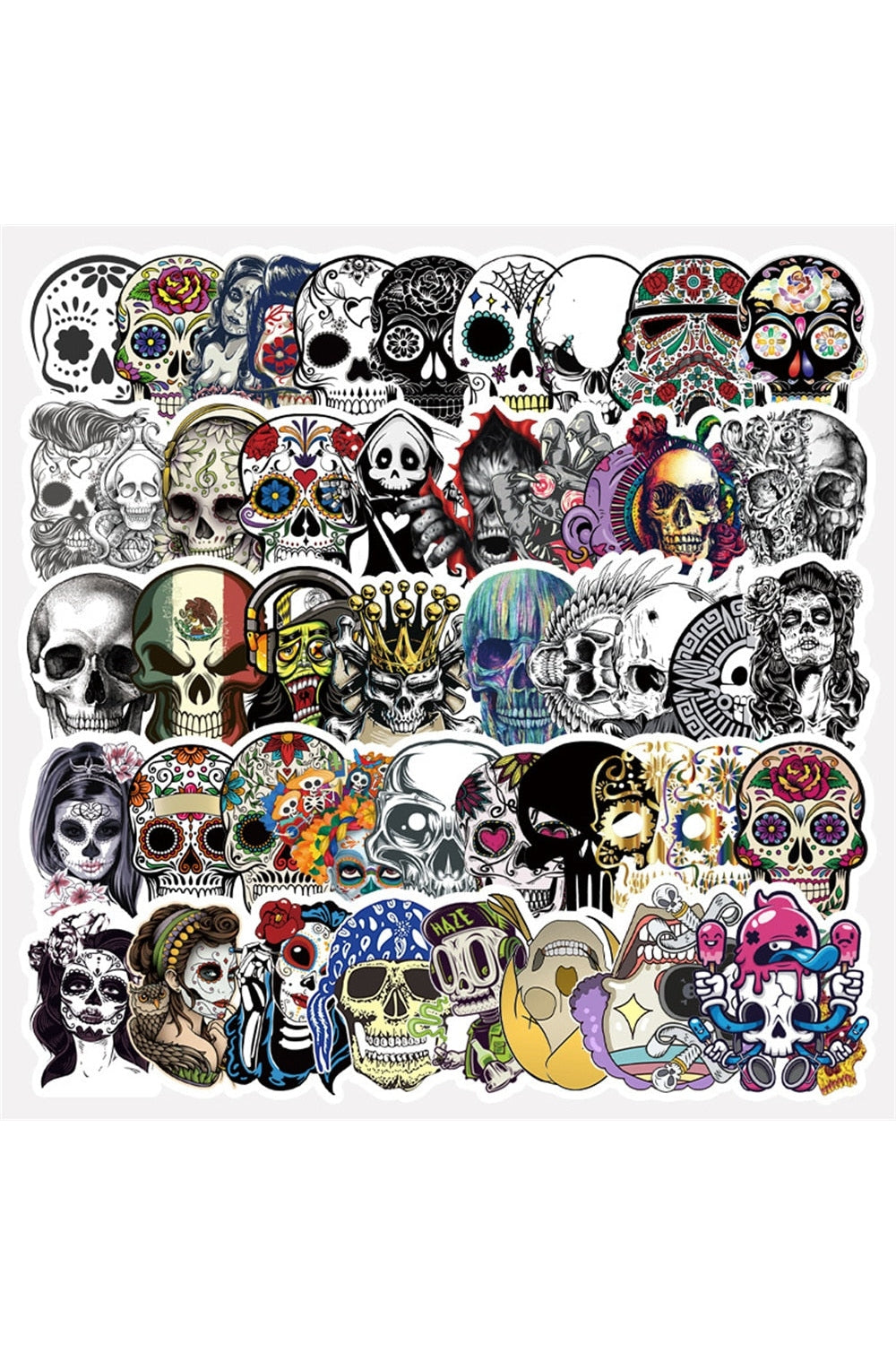 Lisslune | Skull Scrapbooking Stickers